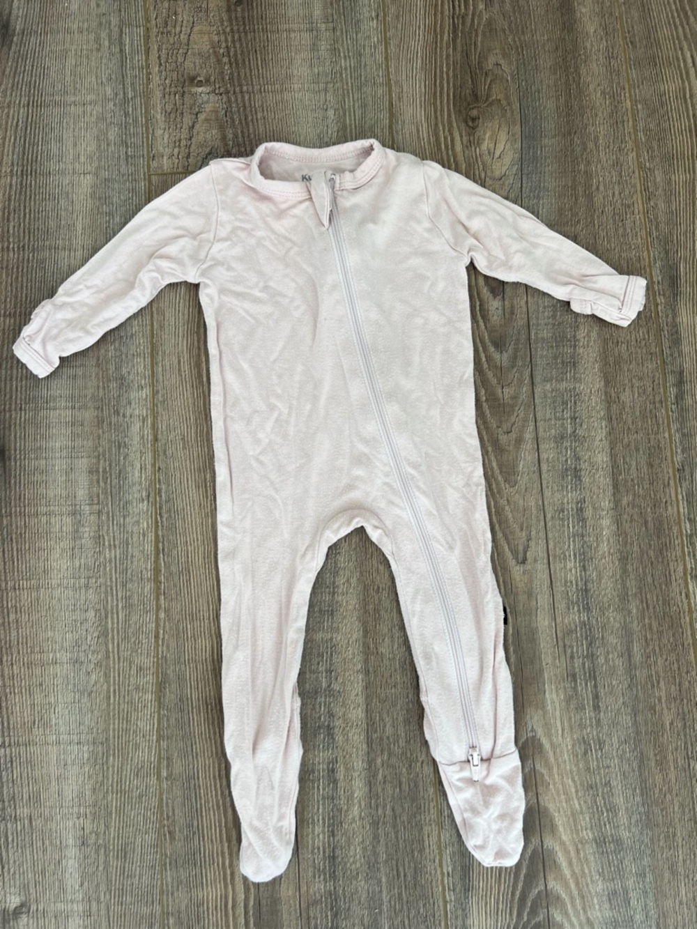 Kyte BABY Pale Pink Footed Zipper One-Piece